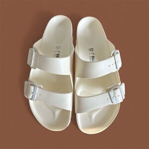Birkenstock Cream Double Strap Sandals